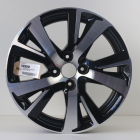 EL1000098 17 inch originele lichtmetalen Peugeot 2008 velg 6.50X17 4X108 ET20.0 NB65.10 Zwart gepolijst